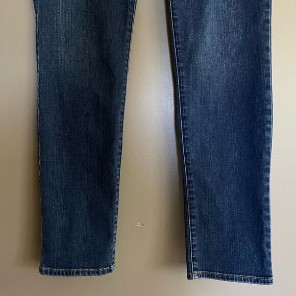 CHICO'S So Slimming Jeggings Size 8 Jean Leggings Dark Blue Wash Stretch Classic - Picture 6 of 16